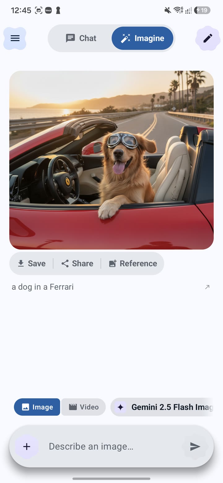 EchoFlow Imagine generated image result